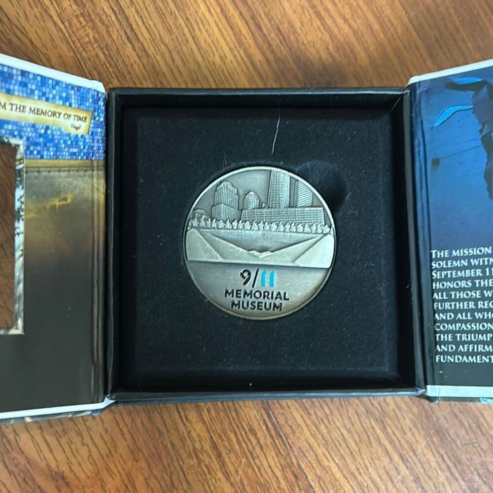 9/11 memorial Museum commemorative coin Silvertone